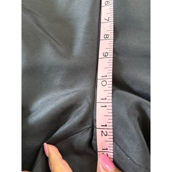 Signature By Robbie Bee Vintage Black Silk Womens Ankle Pants Size 10 Y2K - Picture 9 of 9